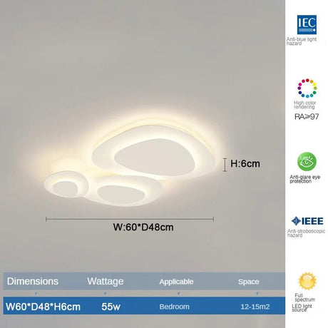 Modern Dimmable LED Ceiling Lamp - Hans Lumiere