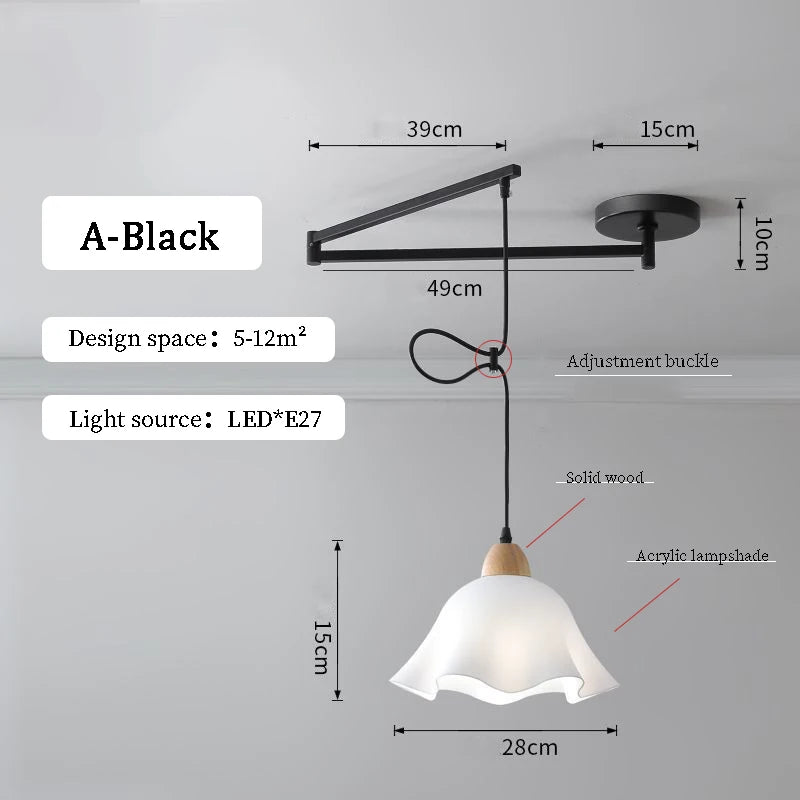 Modern Dining Table Rocker LED Chandelier - Hans Lumiere