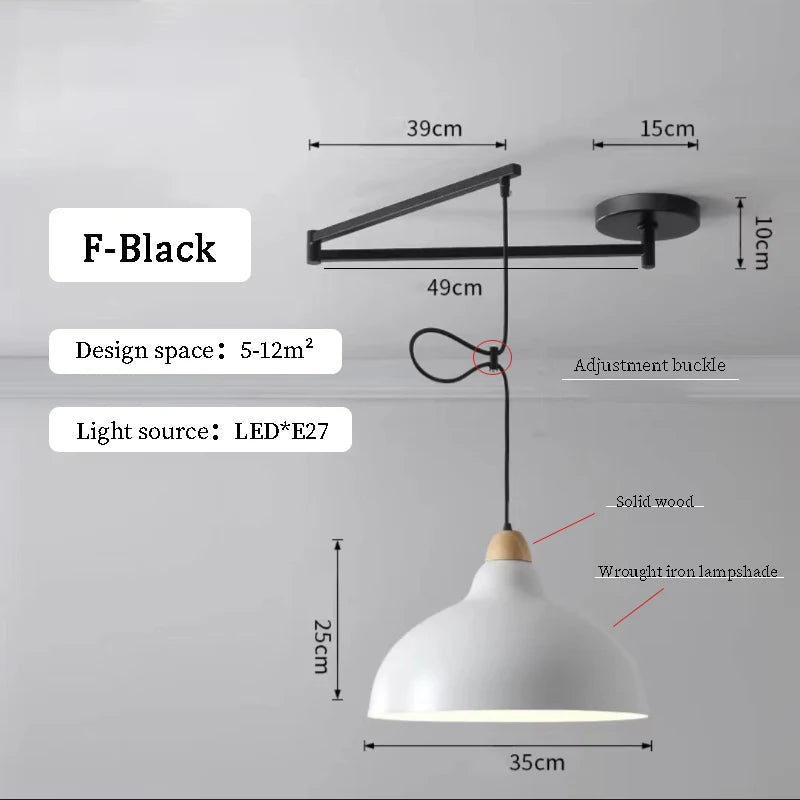 Modern Dining Table Rocker LED Chandelier - Hans Lumiere