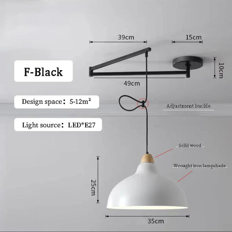 Modern Dining Table Rocker LED Chandelier - Hans Lumiere