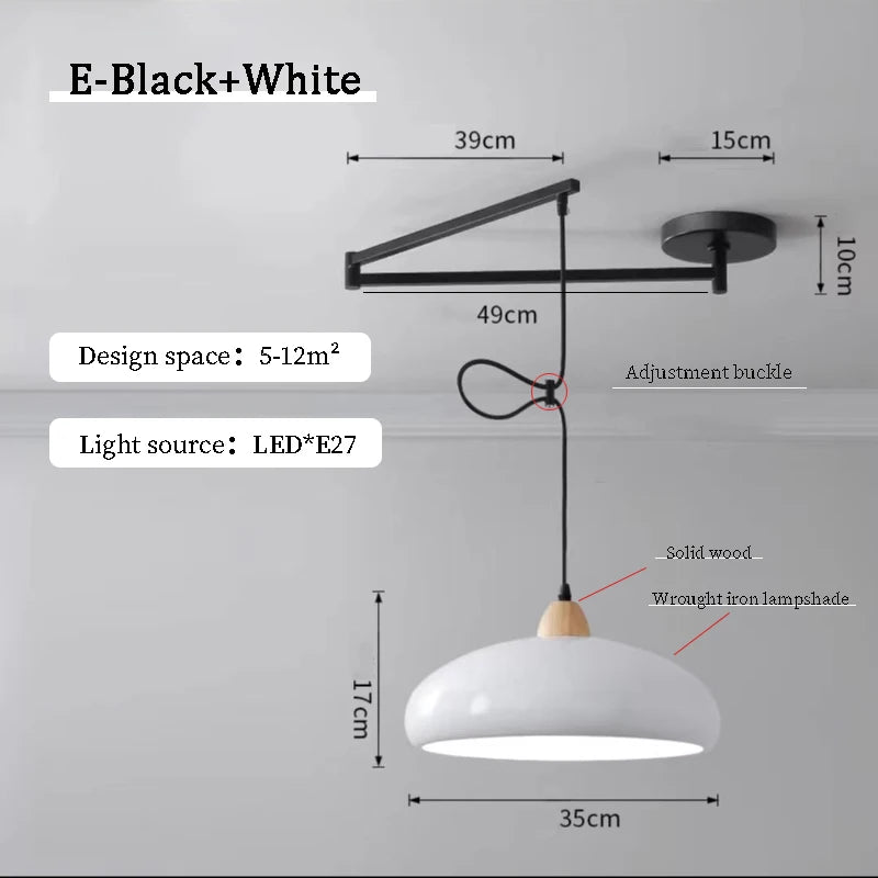 Modern Dining Table Rocker LED Chandelier - Hans Lumiere