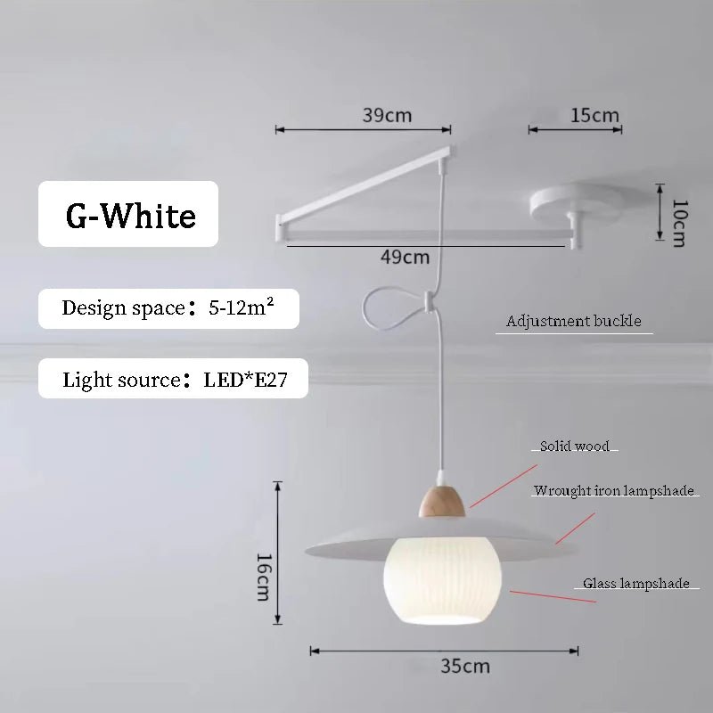 Modern Dining Table Rocker LED Chandelier - Hans Lumiere
