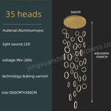 Modern Duplex Staircase Pendant Hanging Lamp - Hans Lumiere