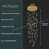 Modern Duplex Staircase Pendant Hanging Lamp - Hans Lumiere