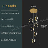 Modern Duplex Staircase Pendant Hanging Lamp - Hans Lumiere