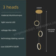 Modern Duplex Staircase Pendant Hanging Lamp - Hans Lumiere