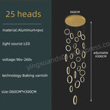 Modern Duplex Staircase Pendant Hanging Lamp - Hans Lumiere