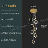 Modern Duplex Staircase Pendant Hanging Lamp - Hans Lumiere