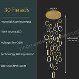 Modern Duplex Staircase Pendant Hanging Lamp - Hans Lumiere