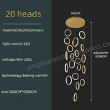 Modern Duplex Staircase Pendant Hanging Lamp - Hans Lumiere