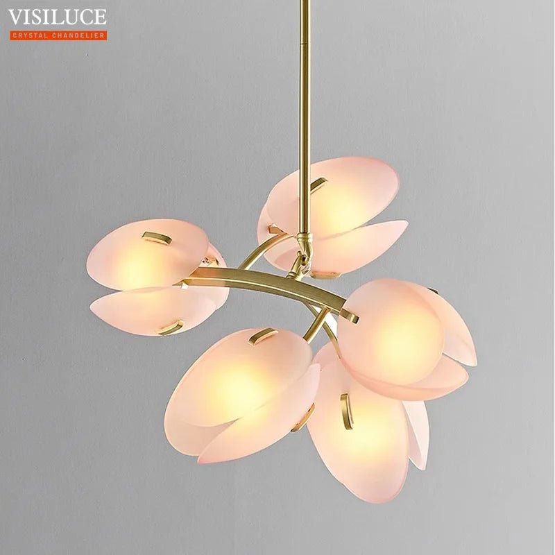 Modern Flower Chandelier Pendant Light - Hans Lumiere