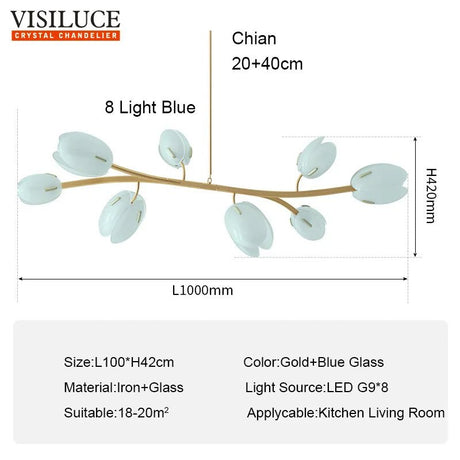 Modern Flower Chandelier Pendant Light - Hans Lumiere