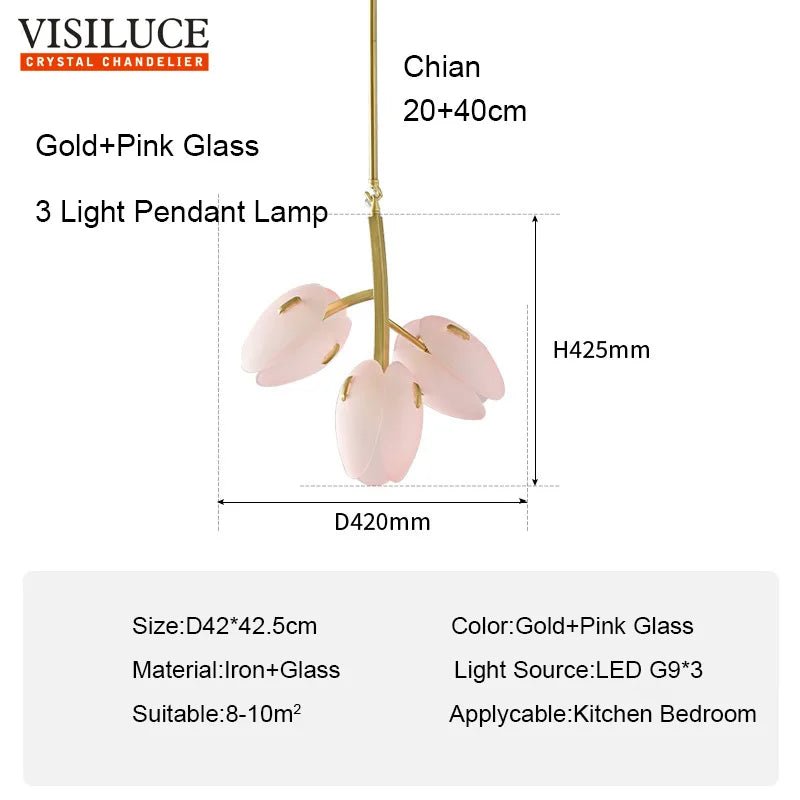 Modern Flower Chandelier Pendant Light - Hans Lumiere