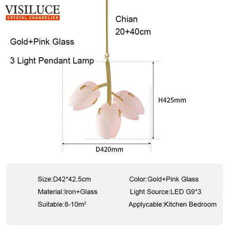 Modern Flower Chandelier Pendant Light - Hans Lumiere