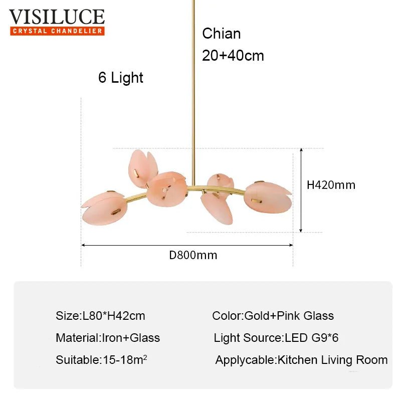 Modern Flower Chandelier Pendant Light - Hans Lumiere