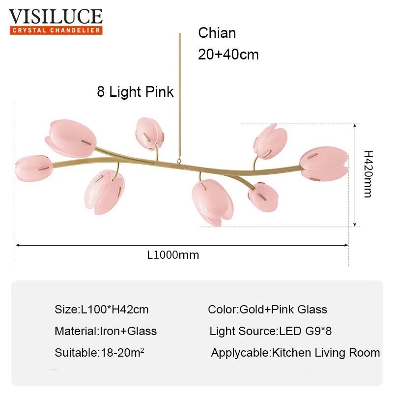 Modern Flower Chandelier Pendant Light - Hans Lumiere