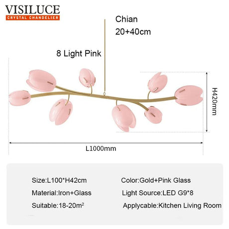 Modern Flower Chandelier Pendant Light - Hans Lumiere