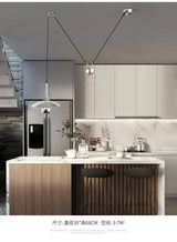 Modern Flying-Saucer Pulley Pendant Light - Hans Lumiere