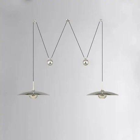 Modern Flying-Saucer Pulley Pendant Light - Hans Lumiere
