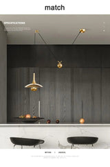 Modern Flying-Saucer Pulley Pendant Light - Hans Lumiere