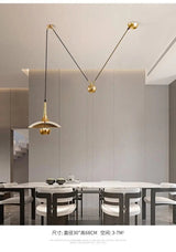 Modern Flying-Saucer Pulley Pendant Light - Hans Lumiere