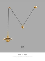Modern Flying-Saucer Pulley Pendant Light - Hans Lumiere