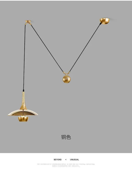 Modern Flying-Saucer Pulley Pendant Light - Hans Lumiere
