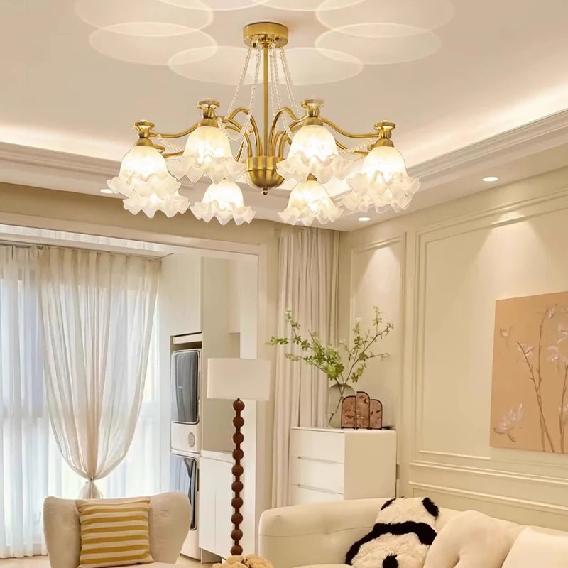Modern French Glass Pendant Chandelier for Living Room and Dining Room - Hans Lumiere