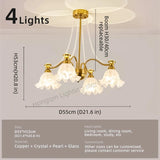 Modern French Glass Pendant Chandelier for Living Room and Dining Room - Hans Lumiere