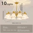 Modern French Glass Pendant Chandelier for Living Room and Dining Room - Hans Lumiere