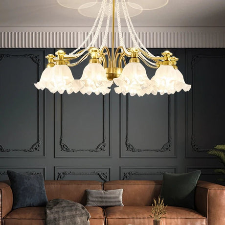 Modern French Glass Pendant Chandelier for Living Room and Dining Room - Hans Lumiere