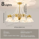 Modern French Glass Pendant Chandelier for Living Room and Dining Room - Hans Lumiere