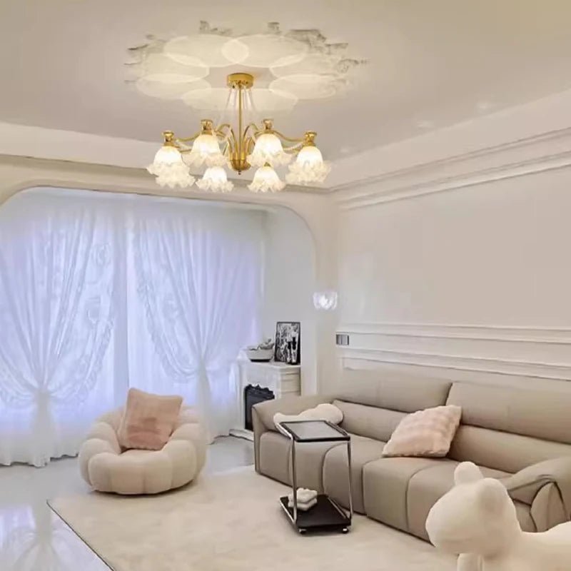 Modern French Glass Pendant Chandelier for Living Room and Dining Room - Hans Lumiere