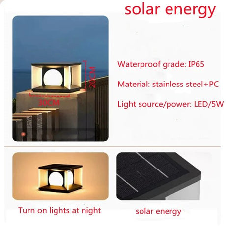 Modern Garden LED Lamp Door Post Light - Hans Lumiere