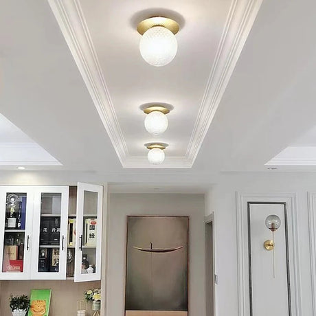 Modern Glass Ball Nordic LED Ceiling Light - Hans Lumiere