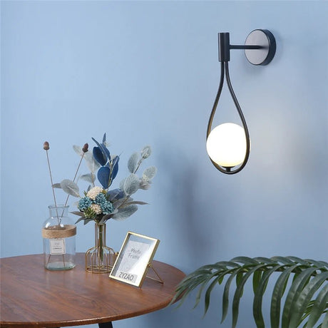 Modern Glass Ball Wall Light Luxury Gold Sconce - Hans Lumiere