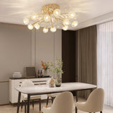 Modern Glass Flush Mount Ceiling Light for Living Room - Hans Lumiere