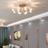 Modern Glass Flush Mount Ceiling Light for Living Room - Hans Lumiere