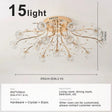 Modern Glass Flush Mount Ceiling Light for Living Room - Hans Lumiere