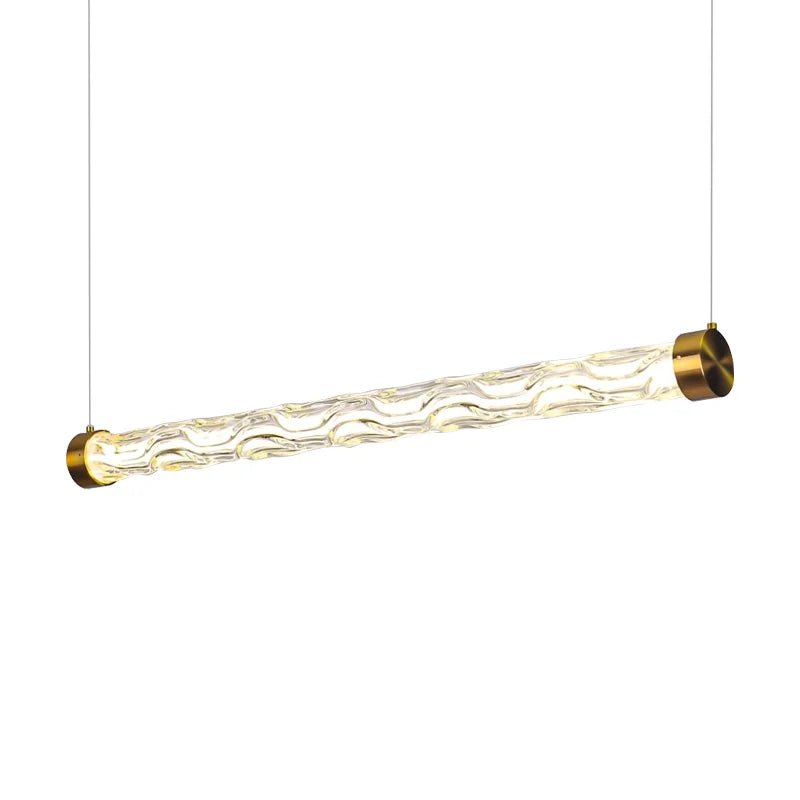 Modern Glass Linear Pendant Light for Kitchen Island and Dining Room - Hans Lumiere