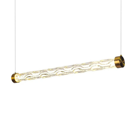 Modern Glass Linear Pendant Light for Kitchen Island and Dining Room - Hans Lumiere