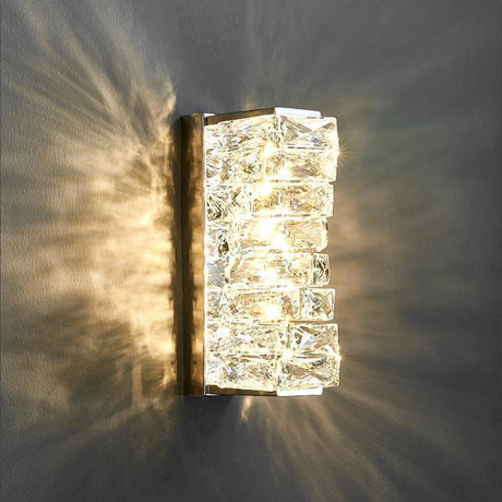 Modern Gold Chrome Luxury Crystal LED Wall Light - Hans Lumiere