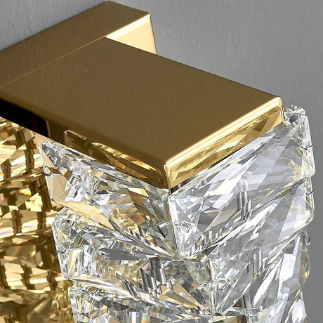 Modern Gold Chrome Luxury Crystal LED Wall Light - Hans Lumiere