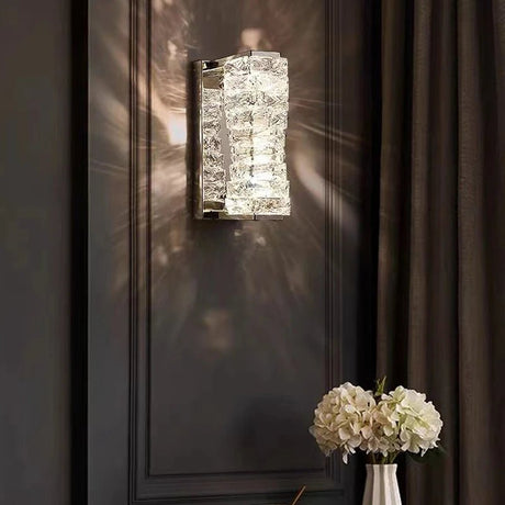 Modern Gold Chrome Luxury Crystal LED Wall Light - Hans Lumiere