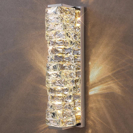 Modern Gold Chrome Luxury Crystal LED Wall Light - Hans Lumiere