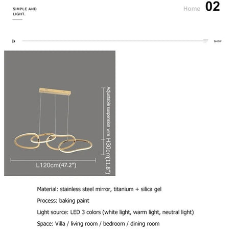 Modern Gold Nordic Pendant Light - Hans Lumiere