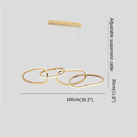 Modern Gold Nordic Pendant Light - Hans Lumiere