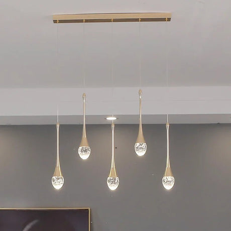 Modern Golden Crystal LED Chandelier - Hans Lumiere