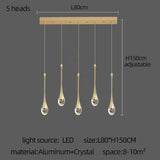 Modern Golden Crystal LED Chandelier - Hans Lumiere