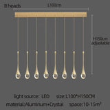 Modern Golden Crystal LED Chandelier - Hans Lumiere